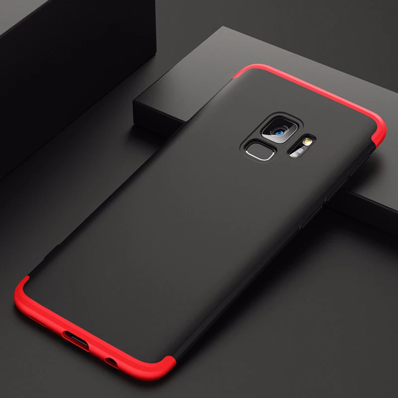Новинка для samsung Galaxy S9 чехол S8 крышка трехступенчатая полная защита плюс матовый