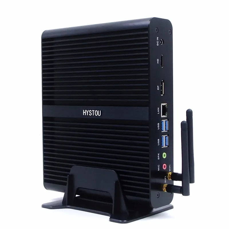 HYSTOU Мини ПК i7 системный блок Intel Core i7 7500U 3,5 ГГц с wifi HDMI DP 4USB3. 0 SD карты порты Msata HDD Windows 10 компьютер