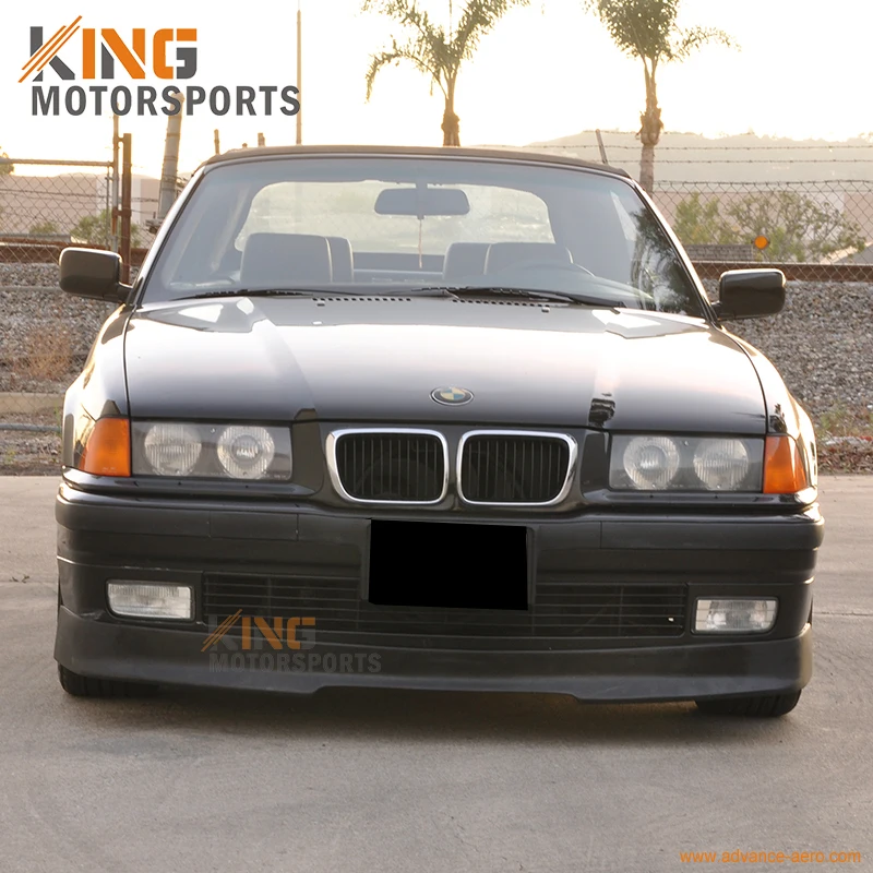 Подходит для 92 98 BMW E36 3 Series переднего бампера PU|bumper lip spoiler|front bumper lipbumper |