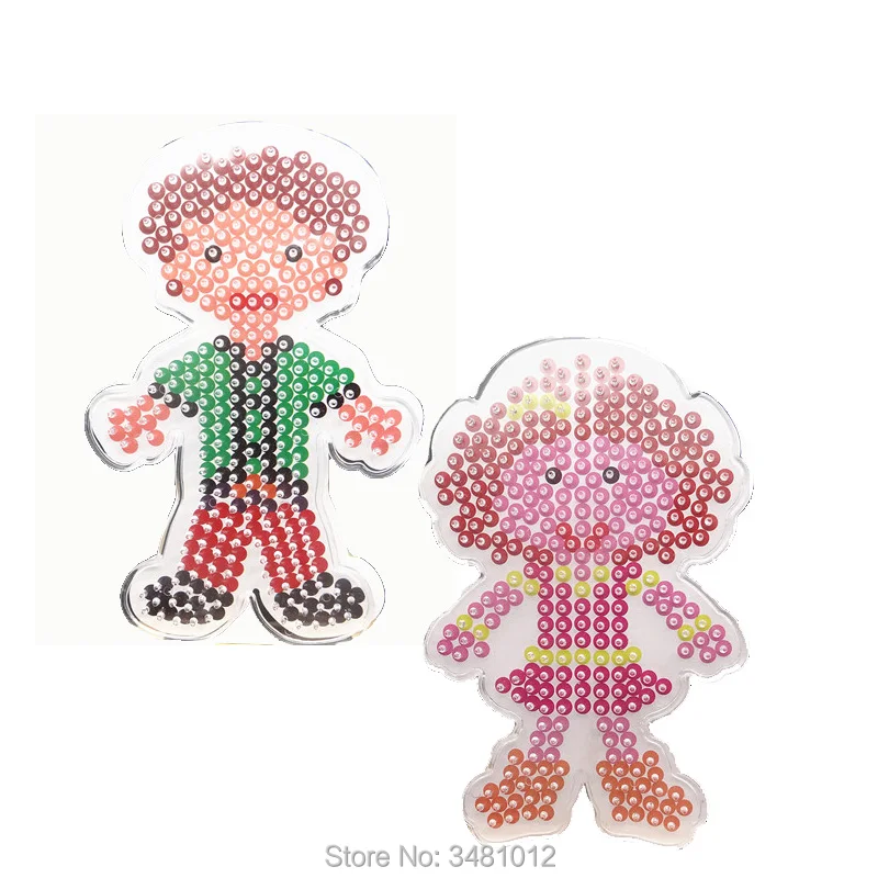 2 шт. пакет бусины Хама 5 мм DIY прозрачные pegboard Perler Bead Puzzle инструмент для творчества