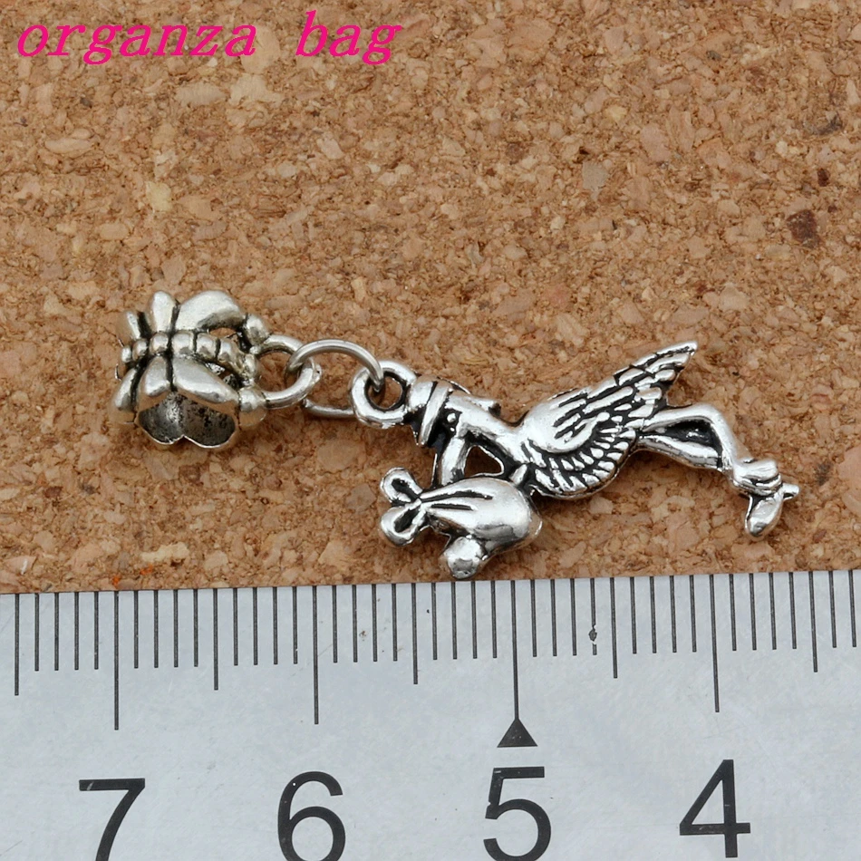 Горячее предложение! Распродажа! 100 шт. тибетский серебряный аист новинка для