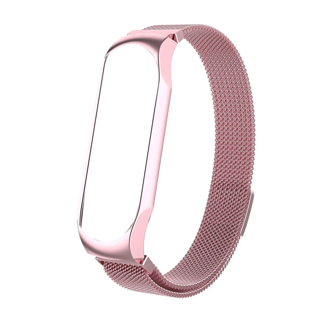 D Ouhaobin для mi Band 4, ремешок на запястье, mi lanese, Магнитная Петля, металлический для Xiaomi mi, ремешок, браслет mi Band 4, напульсники 709#2 - Цвет: D