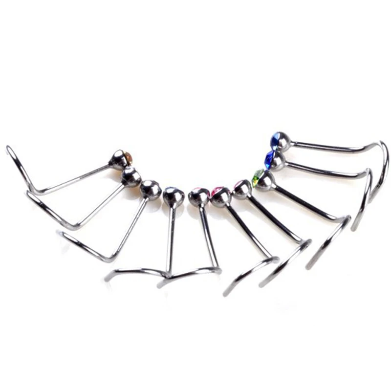 Оптовая продажа 30 шт. хирургическая стальная кристаллическая Носовая кость