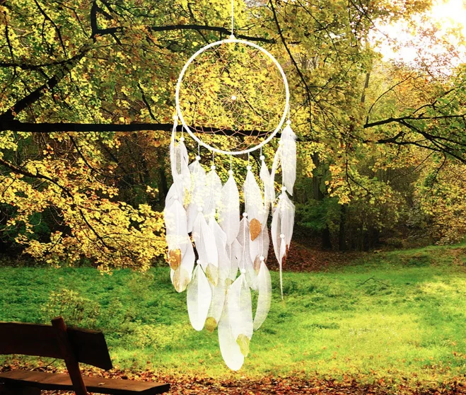 2019 новый белый гусиный пух фонари кулон в виде Ловца снов туфли лодочки нового