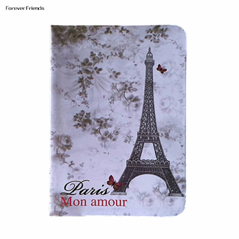 Чехол для паспорта Эйфелева башня в Париже Франция Обложка держатель карт из ПВХ