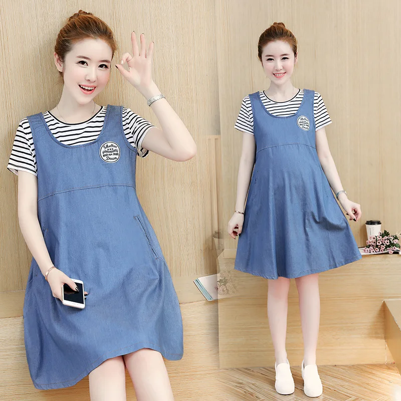 

Летние джинсовые платья для беременных женщин, одежда для беременных, платье для беременных, повседневная одежда для беременных, фотосесси...