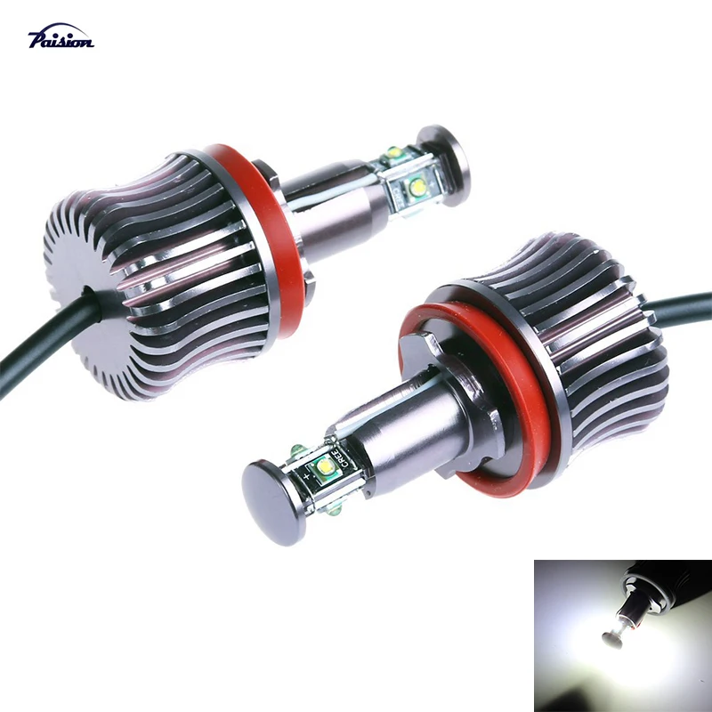 Кольца с ангельскими глазками светодиодсветодиодный 2 шт. 20 Вт H8 CREE без ошибок для