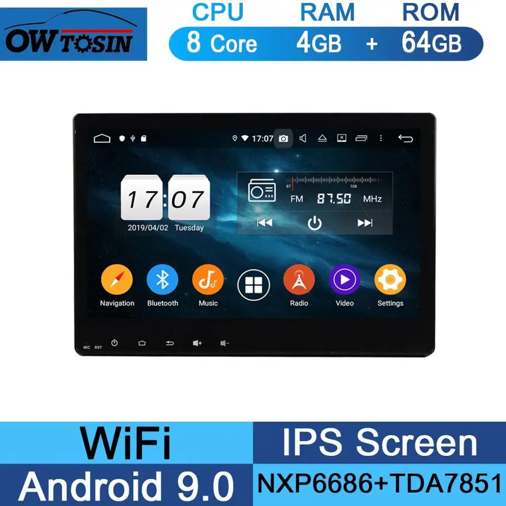 64G 10," ips 8 Core 4G+ 64G Android 9,0 автомобильный dvd-плеер для Honda Vezel HR-V HRV XR-V gps Радио Parrot BT - Цвет: 64G