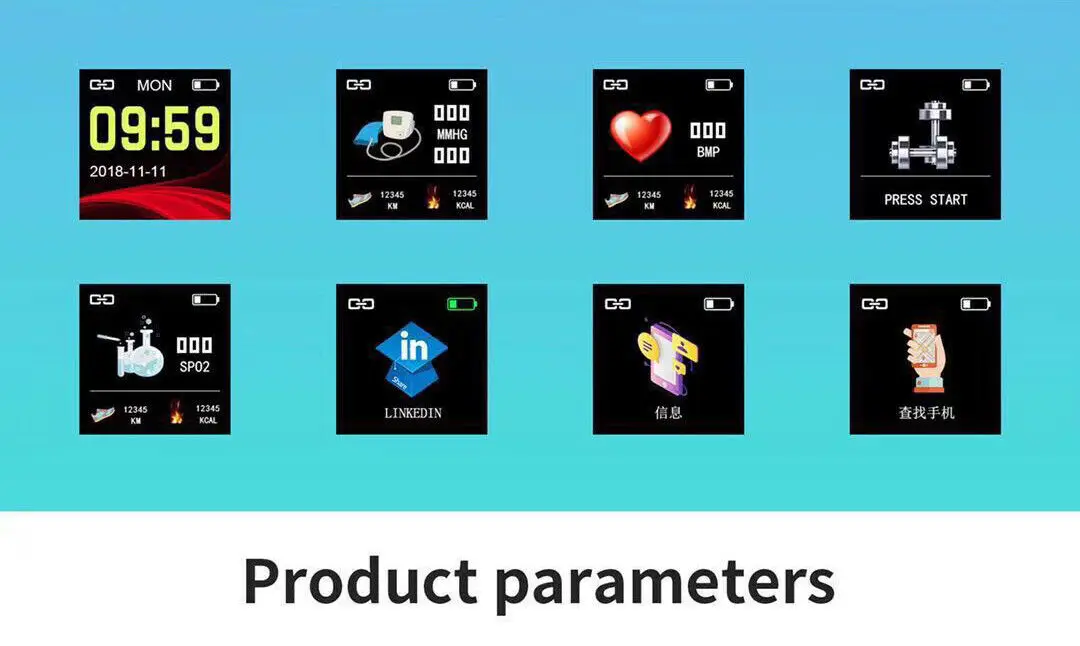 Смарт-часы с пульсометром и тонометром для мужчин женщин | Электроника