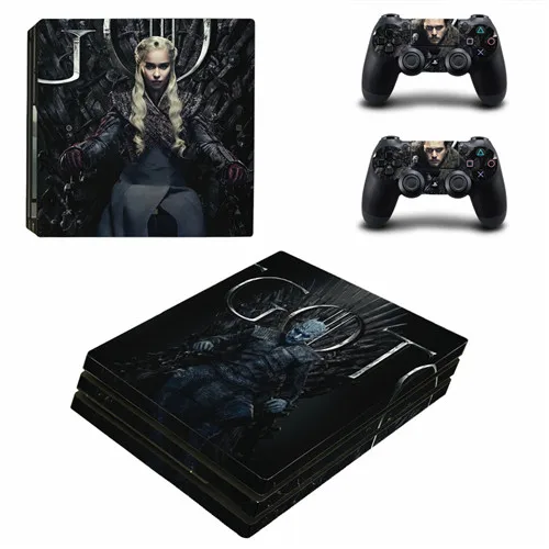 Игра престолов скоро зима PS4 Pro наклейка кожи для playstation 4 Pro консоль и контроллер PS4 Pro наклейка s Наклейка виниловая - Цвет: YSP4P-3414