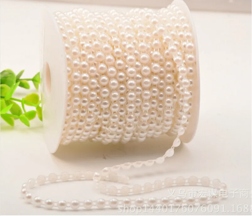 10 метров 8 мм искусственный жемчуг половинные бусины цепочка гирлянда цветы