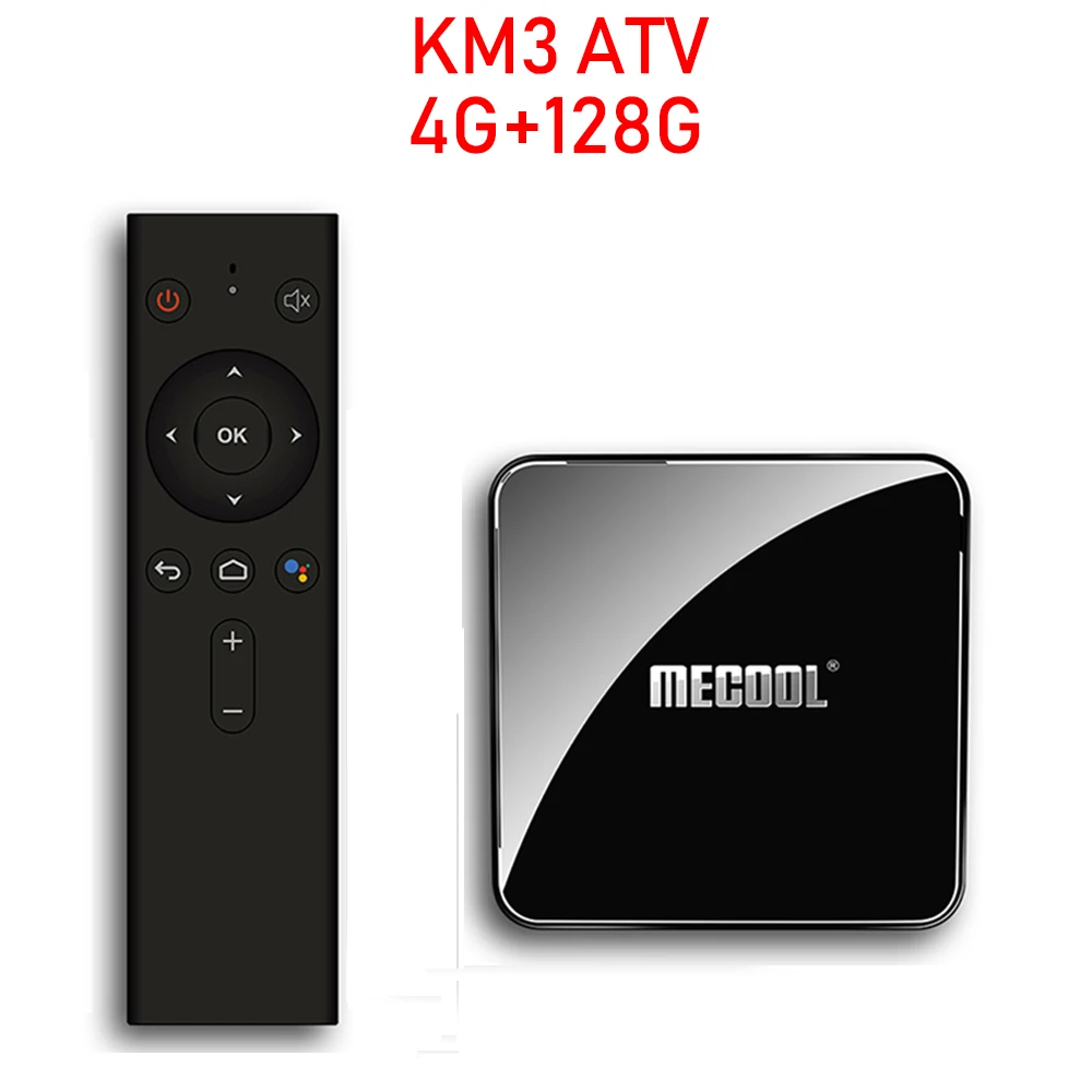 KM3 ATV 4G 128G KM3 3D ТВ Box Android ТВ Google Сертифицированный Android 9,0 ТВ коробка 4 Гб 128 Amlogic 4K двухъядерный процессор Wi-Fi Декодер каналов кабельного телевидения KM9 Pro 2/16 4/32G M8s - Цвет: KM3 ATV 4G 128G