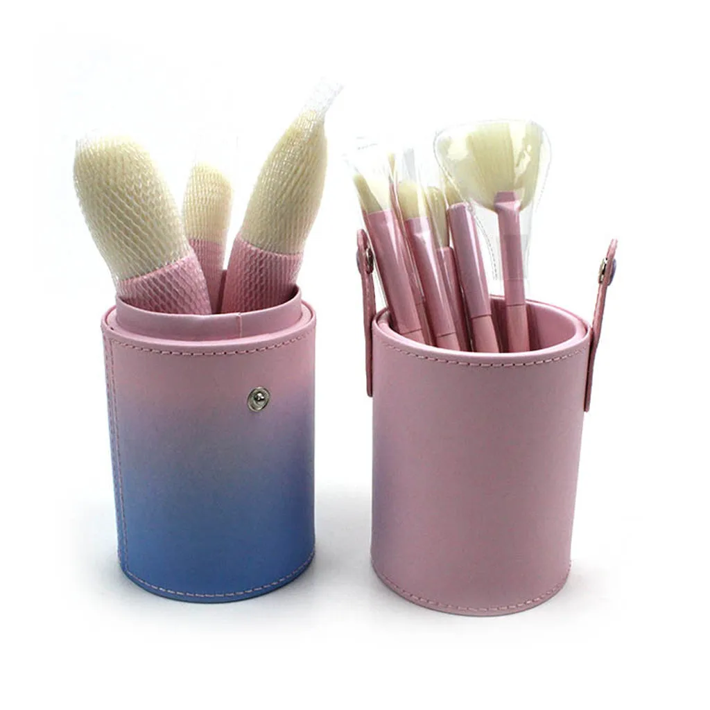 Мягкие волокна синий порошок постепенное изменение 12 шт Кисти для нанесения