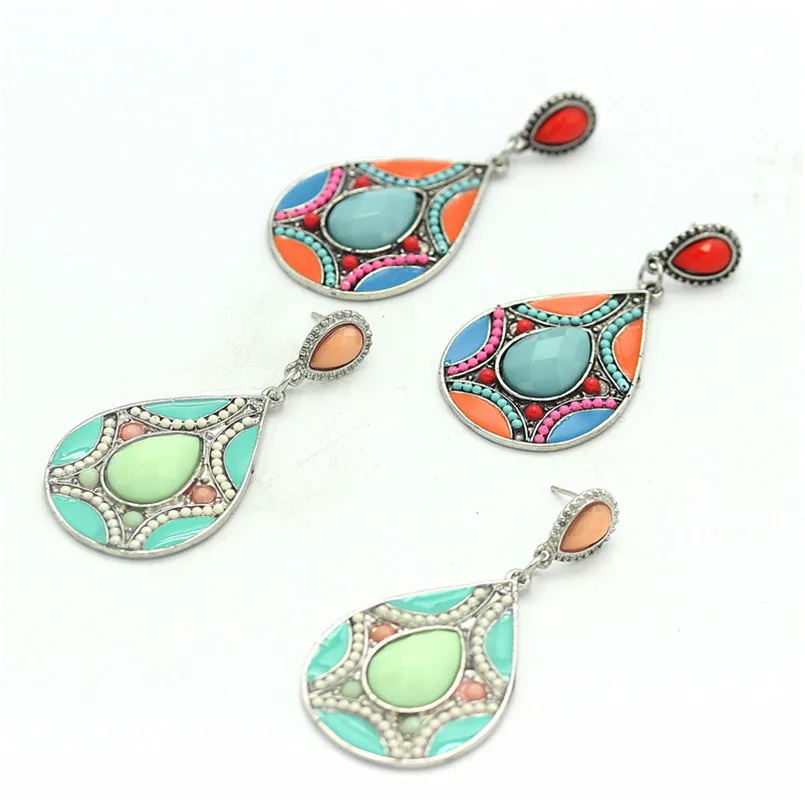 Серьги-гвоздики в виде геометрических фигур Olaru женские серьги-подвески богемном