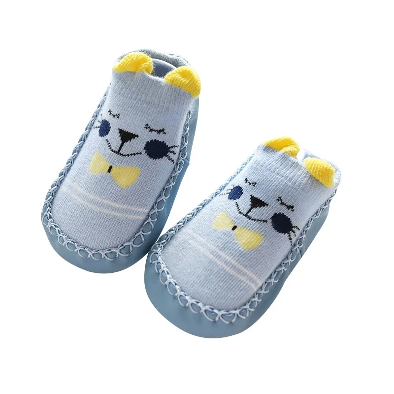 A4 Baby Socks With Rubber Soles Infant Newborn Baby Girls Boys Autumn Winter Children Floor Socks Shoes Anti Slip Soft Sole Sock - Цвет: A4