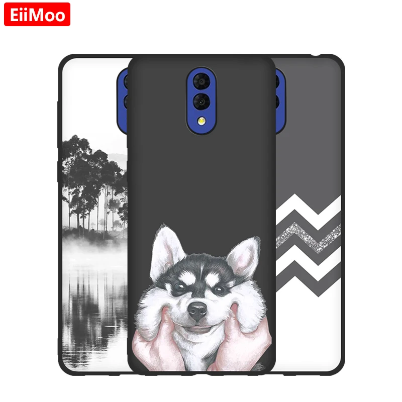 Мягкий силиконовый чехол EiiMoo из ТПУ для Alcatel 3L 2019 5039 5039D милый мультяшный на заднюю