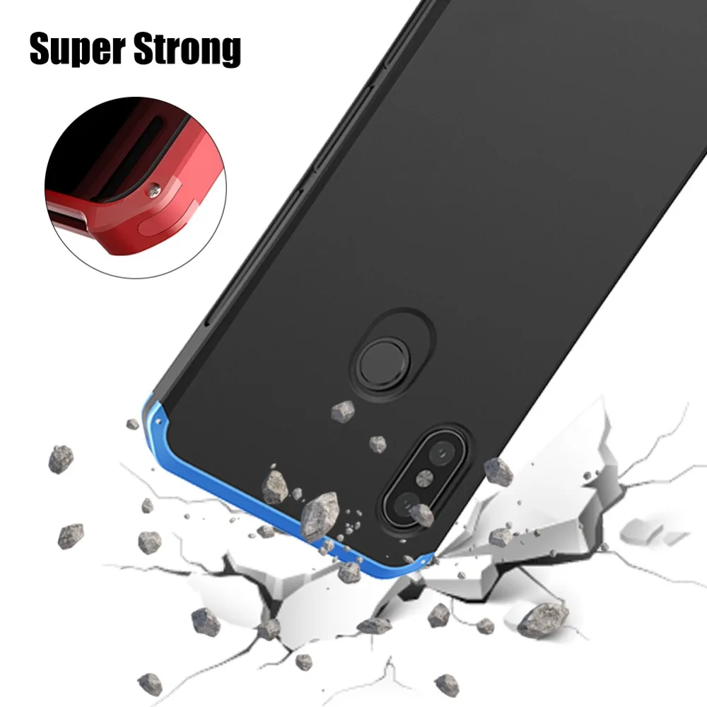Роскошный чехол для RedMi Note 8 Pro металлический армированный рамка 7 6 5 4X Mi8 SE MIX2S Mi9 K30