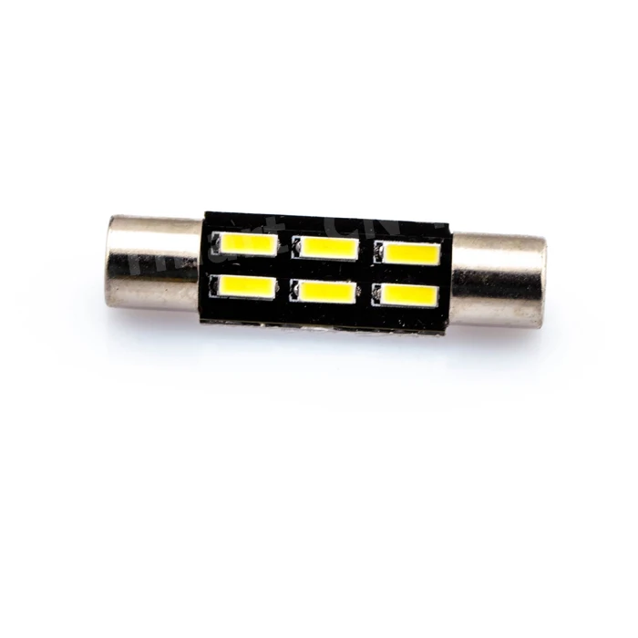 100x T6.3 4014 6LED C5W гирлянда лампы 28 мм внутренней отделки автомобиля света двери Купол