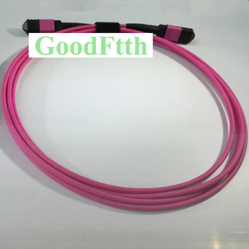 Fiber Optic Trunk Cable MPO-MPO Female to Female OM4 24C GoodFtth 1-15m Type A 2PCS/LOT