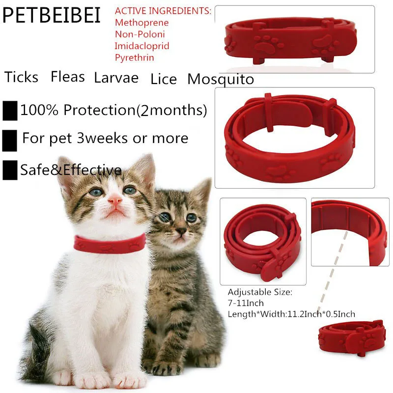 Ошейники для кошек PETBEIBEI 50 шт./лот ошейники собак и с защитой от вшей|collar embroidery|collar