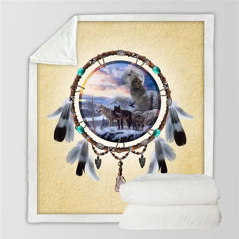 1 Постельные принадлежности Outlet Dreamcatcher коллекция шерпа одеяло Цветочный шикарный плюшевый плед на диван богемный Тонкий Стёганое одеяло Мандала постельные принадлежности - Цвет: 1