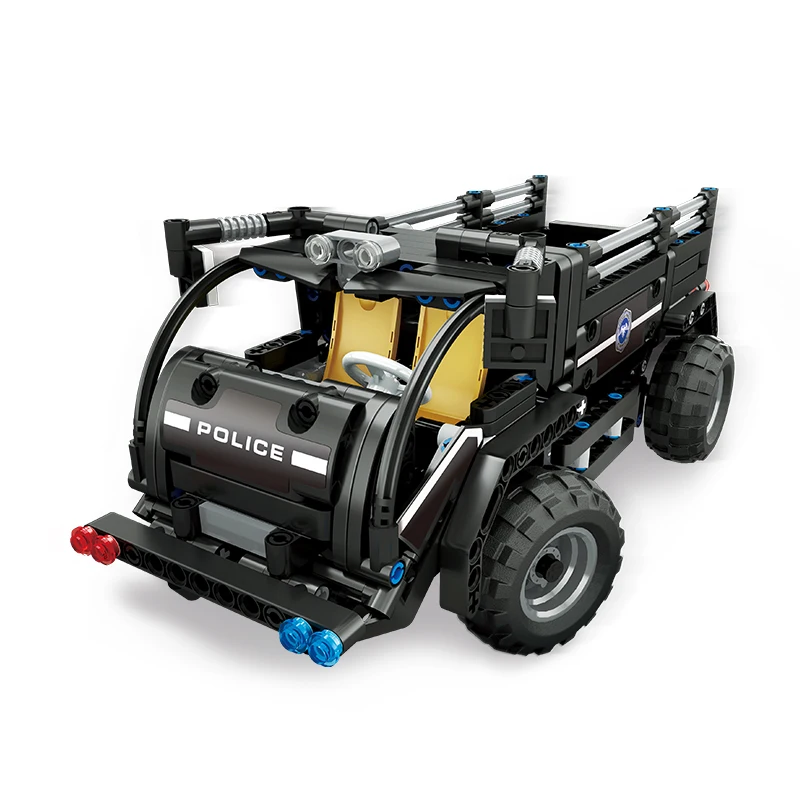Форма King Technic 13008 Rc строительные полицейские блоки Glory Guardians электрический пульт