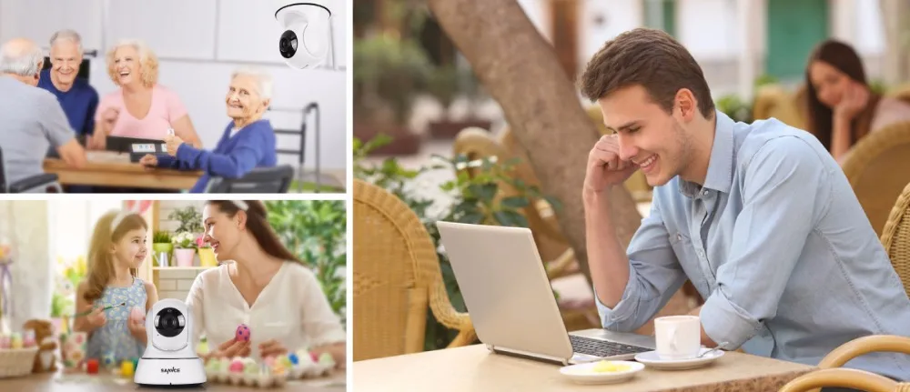 SANNCE домашняя ip-камера безопасности Wi-Fi беспроводная сетевая мини-камера наблюдения Wifi 720P ночного видения CCTV камера детский монитор