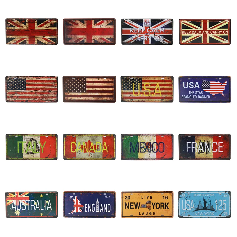 Декор бара номерной знак автомобиля металлический плакат для дома Техас США 66