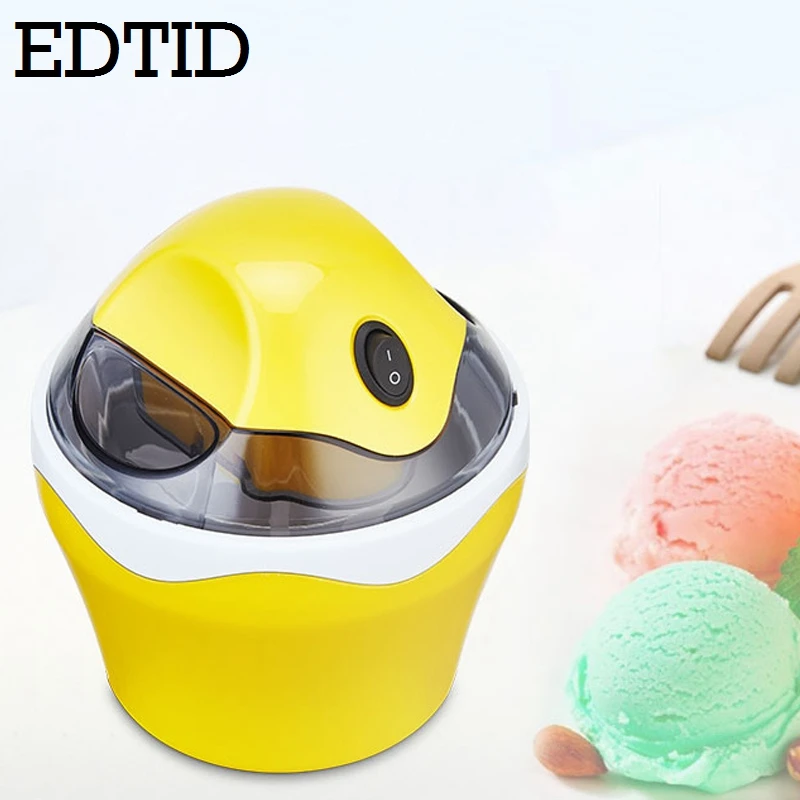 EDTID Мини DIY электрическая автоматическая машина для мягкого мороженого, крутой аппарат для мороженого, замороженные фрукты, десерт, морозильная камера, блендер для молочных коктейлей, 0.5л