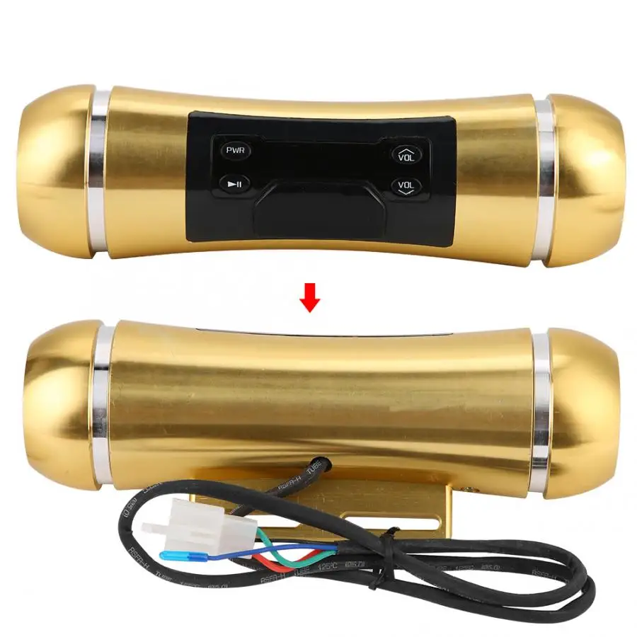 Мотоцикл аудио мотоцикл Bluetooth аудио Звуковая система USB/TF MP3 FM Радио стерео динамик водонепроницаемый динамик мотоцикл