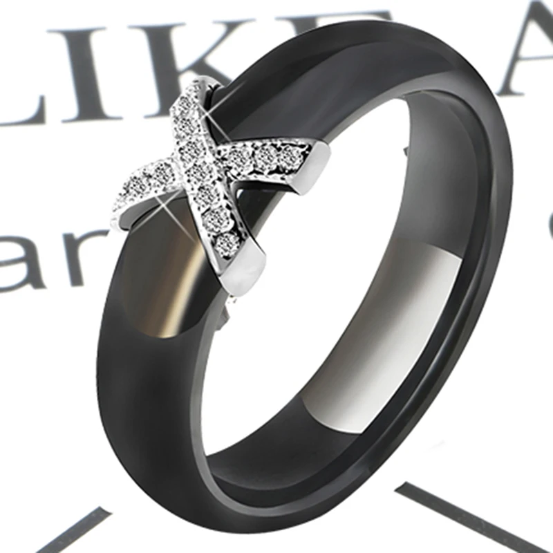 Подарок для мамы X Cross керамические женские кольца с разными формами роскошная