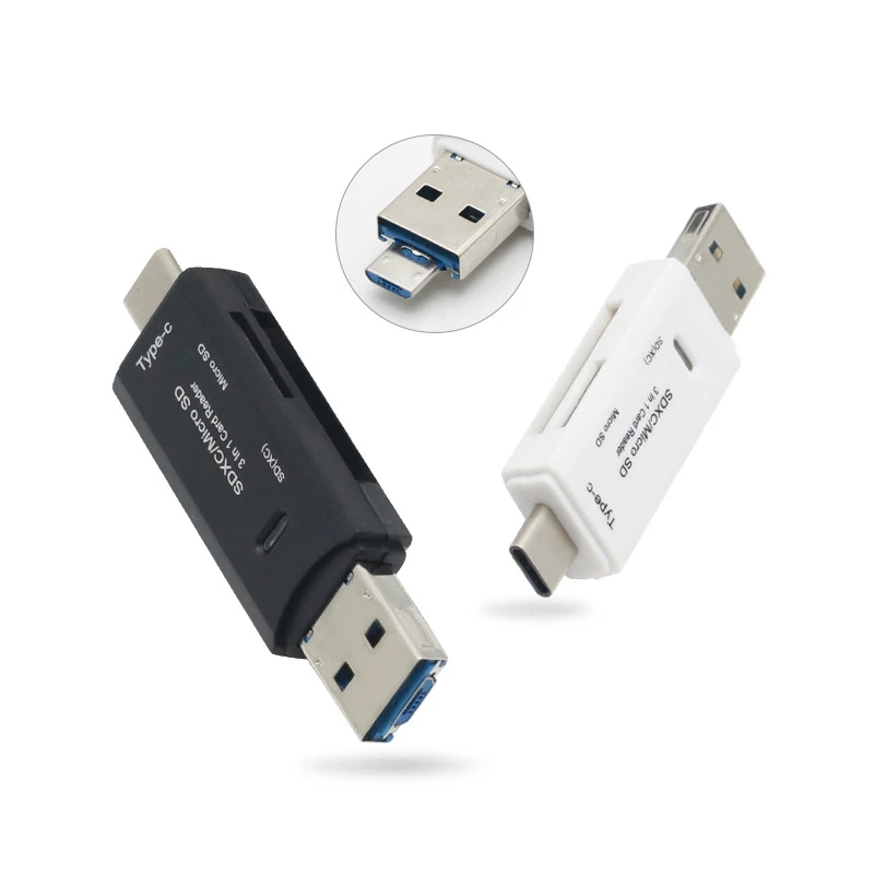 Все в 1 usb type C кард-ридер SDHC SD карта памяти Micro SD ридер USB C Micro USB адаптер памяти для Macbook Android Phone PC