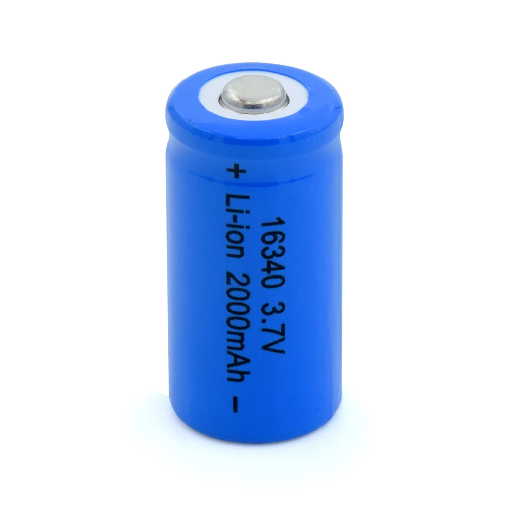 2/4/6/8/10 шт 3,7 V 16340 2000mAh Синий литий-ионных батарей для замены для CR123A CR17345 K123A VL123A DL123A 5018LC SF123A EL123AP