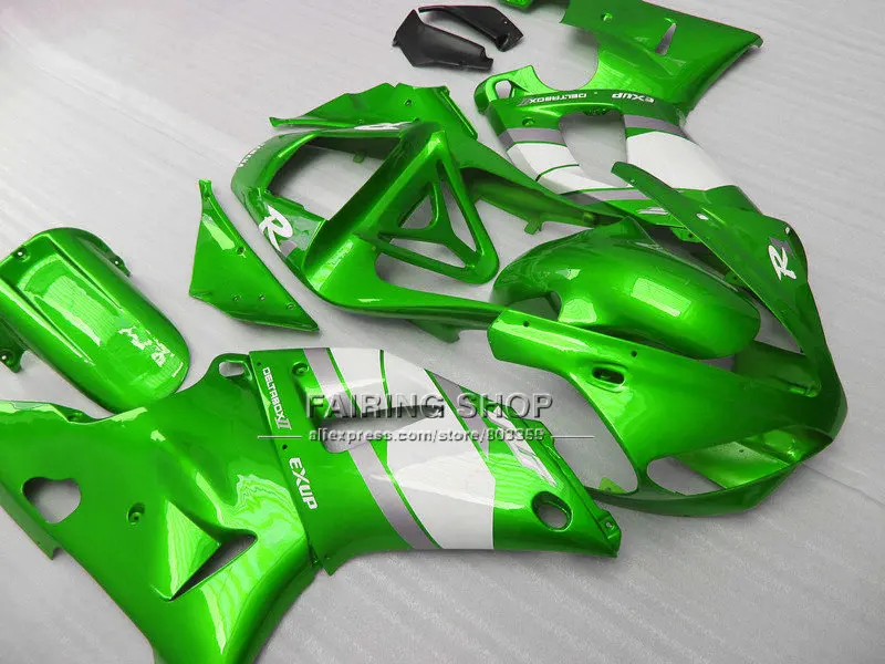 

Custom green fairing for YAMAHA YZF1000 ABS plastic fairings YZFR1 2000 2001 YZF R1 00 01 YZF R1 Injection bodywork+7gifts