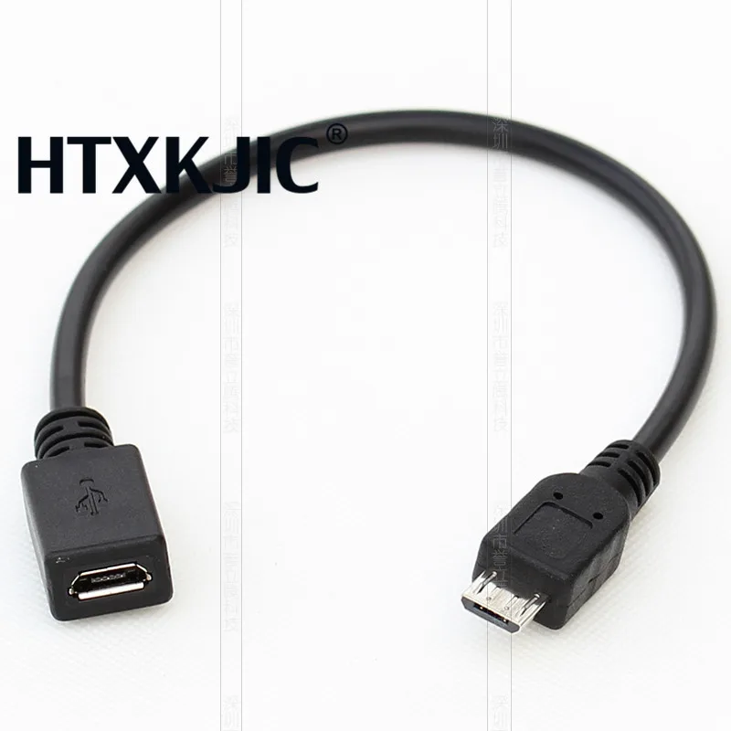 High Quality Practical Black USB 2.0 Micro 5-Pin Male to Female Adapter Cable Wholesale For Phone | Компьютеры и офис