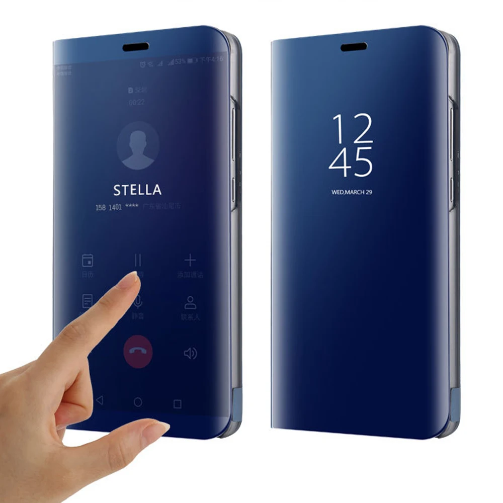 Clear View Smart Mirror Stand Phone Cover Case For Huawei P9 P10 Plus P20 Pro Mate 8 9 10 Flip Full 360 Protective |