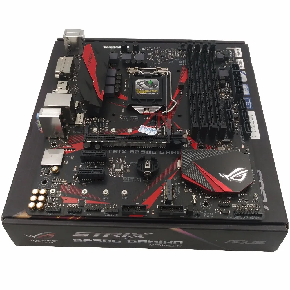 Оригинальный Новый рабочего Материнская плата ASUS ROG STRIX B250G игровой B250