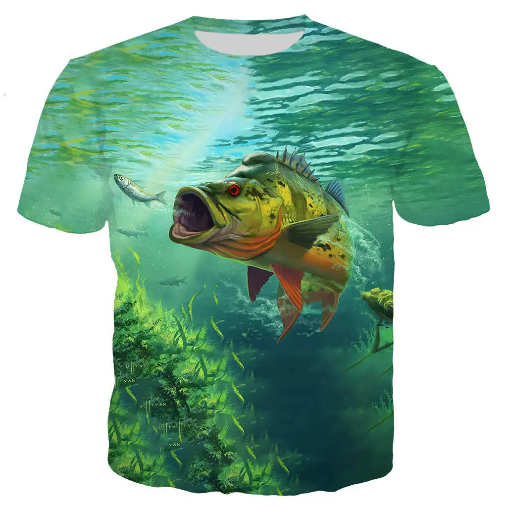 

New cool t shirt men/women Cool fishing 3D printed t-shirts Short sleeve Harajuku style tshirt streetwear tops