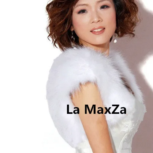La MaxZa женские зимние свадебные аксессуары из искусственного меха на заказ