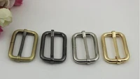 20 pcslot 4 color inside diameter of 3 8 cm square core pull pin buckle straps handbags diy hardware accessories
