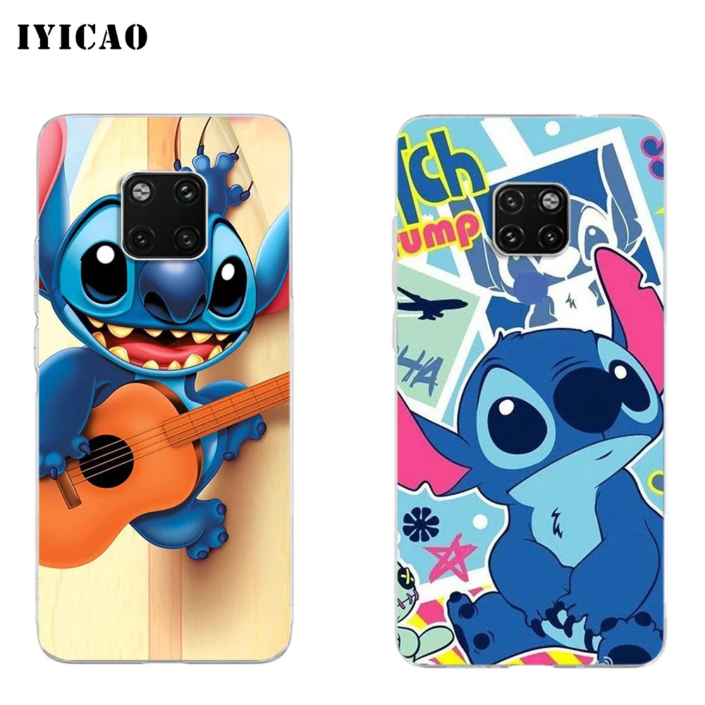 IYICAO милый мягкий силиконовый чехол для телефона Lilo &amp Stitch Huawei Mate 10 20 Lite Pro Nova 2 2i 3 3i 4