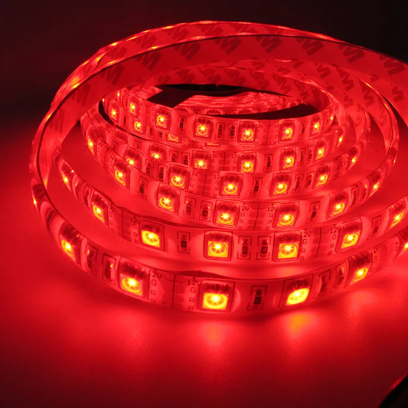 Гибкая светодиодная лента 12 в пост. Тока SMD 5050 RGB 60 светодиодов/м 5 м/рулон
