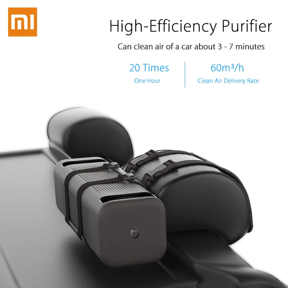 Xiaomi воздухоочиститель двойные вентиляторы привязываются на подголовник