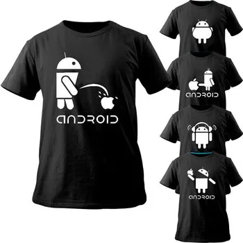 Футболка на Android креативная забавная футболка для мужчин и женщин классная новая