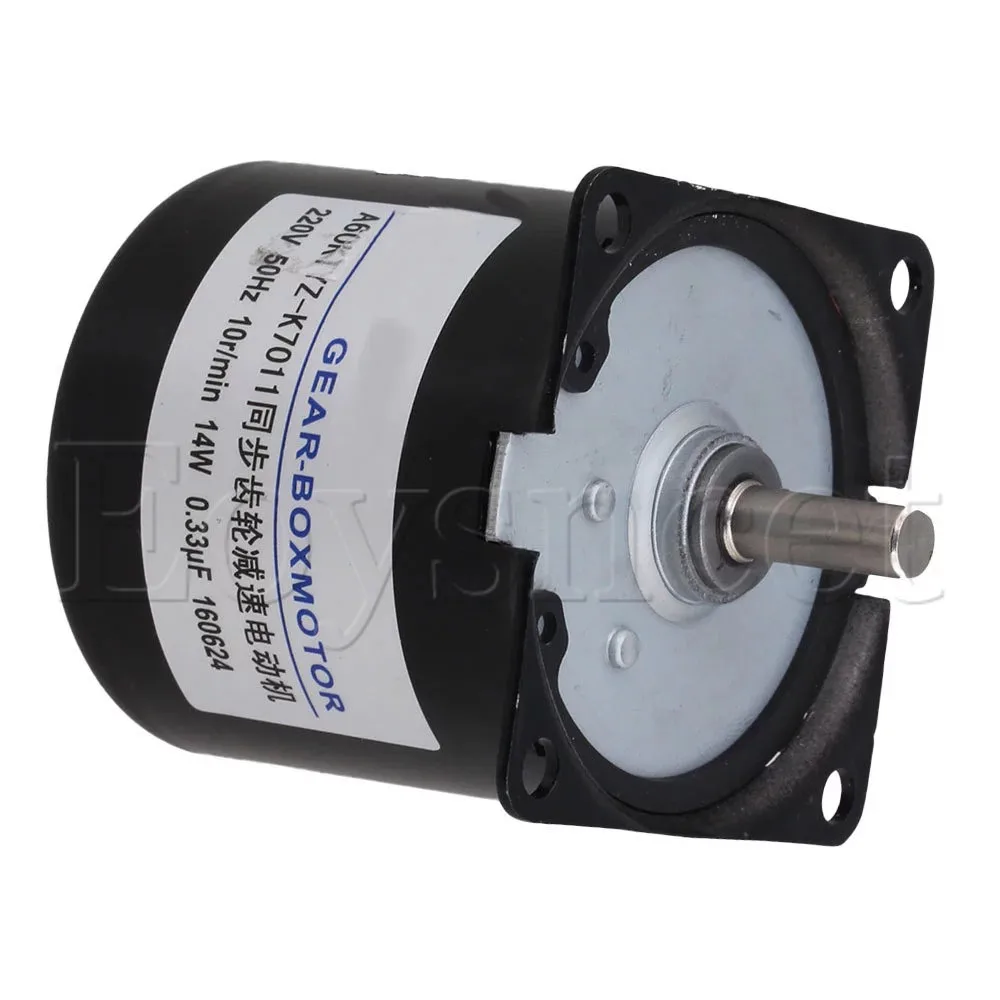 Новый AC 220V 10RPM Синхронный Мотор редуктор скорости | Обустройство дома
