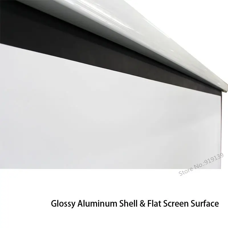 Моторизованный трубчатый мотор 100 &quotДиагональ 16:9 Натяжной белый