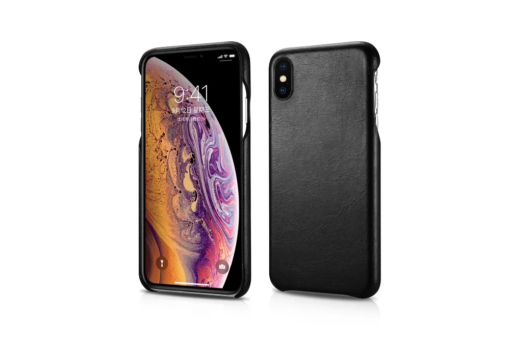 Роскошный чехол из натуральной кожи для iPhone XS Max XR X защитный телефона кожаная