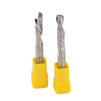 2pcs 6x25mm up down cut one single spiral flute carbide cnc mill milling tools milling cutting tools router bit