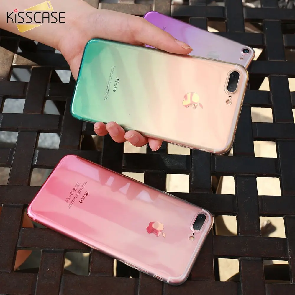 KISSCASE Ультратонкий Прозрачный чехол для iPhone 5 5S SE X XS Max силиконовый мягкий TPU 6 6s 7 8
