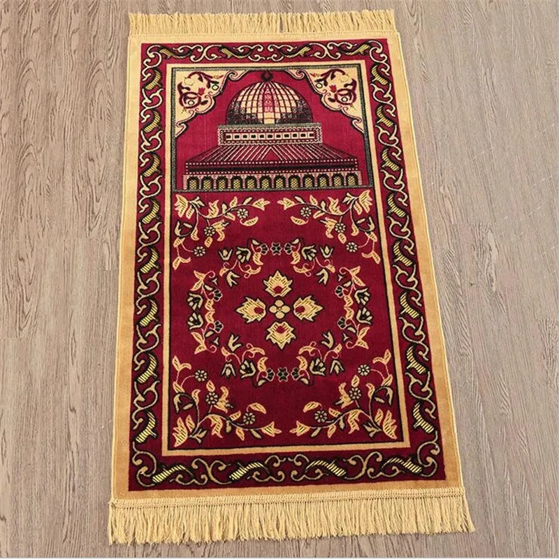 Рамадан и Ид, декоративный коврик, исламское, религиозное, покрывало, красное/синее/Зеленое одеяло, 65*110 см, новинка, мусульманский карманный размер, молитва